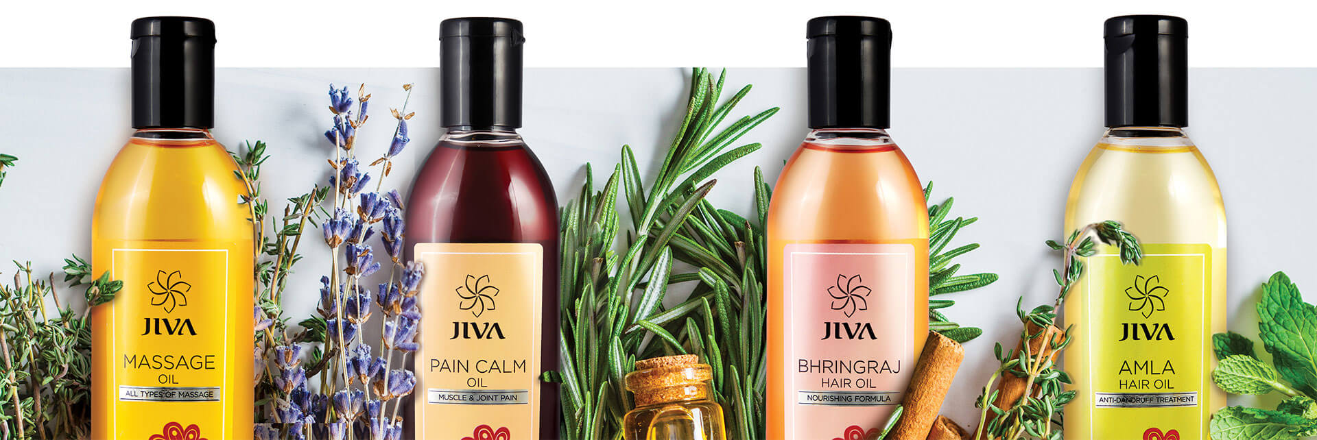 illustration - set of oils from Jiva