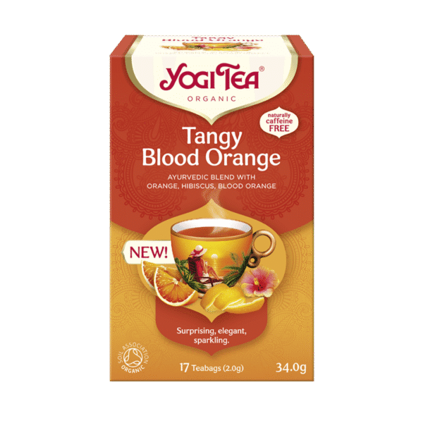 Herbata Yogi Tea Tangy Blood Orange - orzeźwiająca czerwona pomarańcza BIO