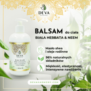 Balsam do ciała biała - herbata i olej neem - 300 ml