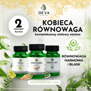 Kobieca równowaga: Amla + Shatavari + Bonduc Nut