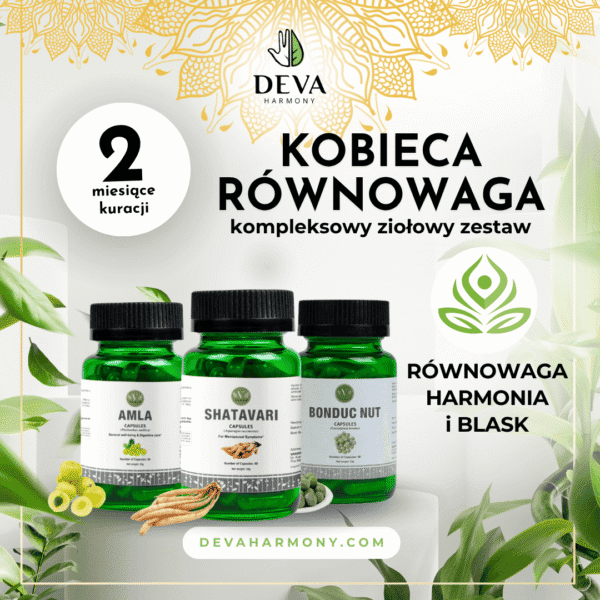 Kobieca równowaga: Amla + Shatavari + Bonduc Nut
